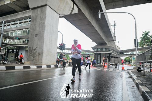 Race photo from Smartfren Run 2024