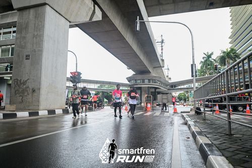 Race photo from Smartfren Run 2024