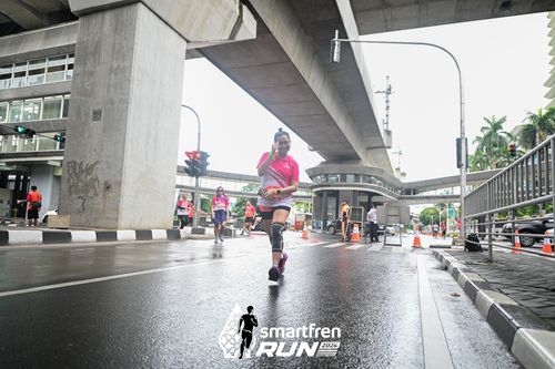Race photo from Smartfren Run 2024