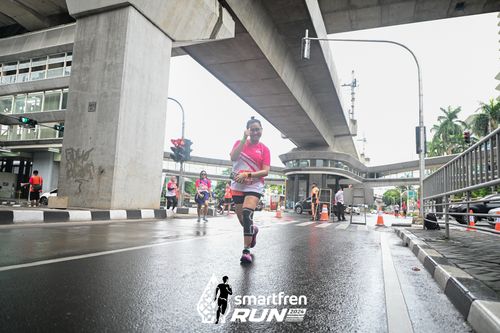 Race photo from Smartfren Run 2024