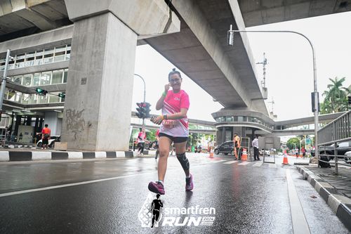 Race photo from Smartfren Run 2024