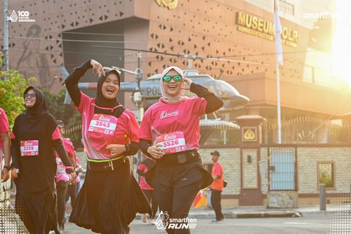Race photo from Smartfren Run 2025 