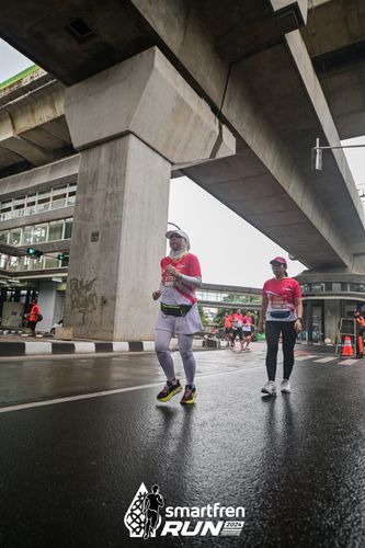 Race photo from Smartfren Run 2024