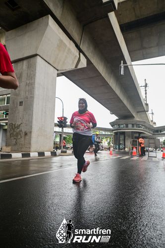 Race photo from Smartfren Run 2024