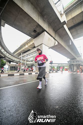 Race photo from Smartfren Run 2024