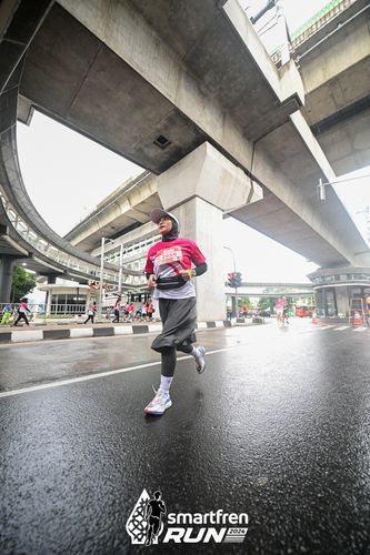 Race photo from Smartfren Run 2024