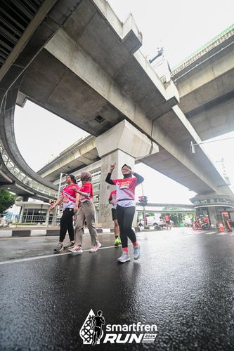 Race photo from Smartfren Run 2024