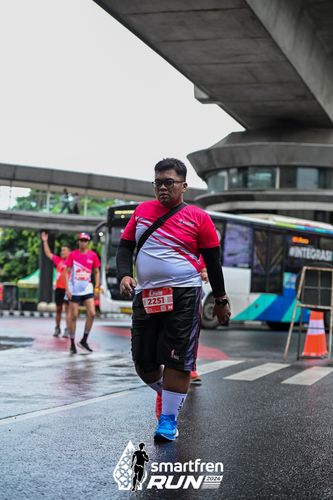 Race photo from Smartfren Run 2024