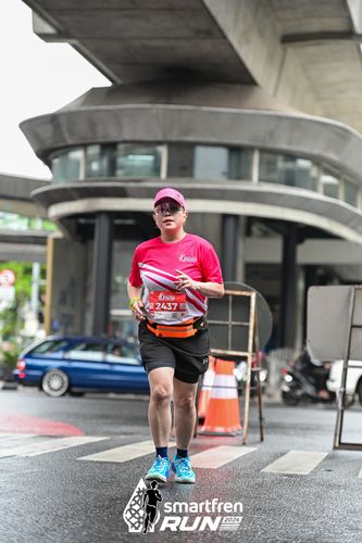 Race photo from Smartfren Run 2024