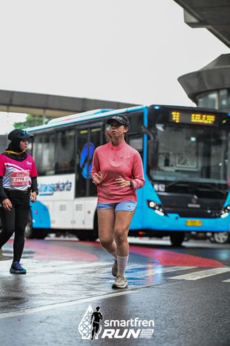 Race photo from Smartfren Run 2024