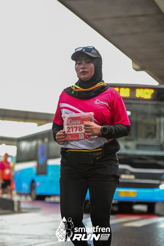 Race photo from Smartfren Run 2024