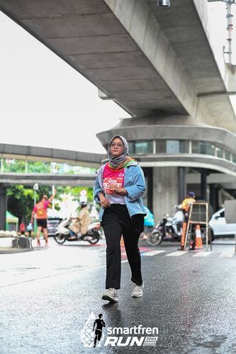 Race photo from Smartfren Run 2024