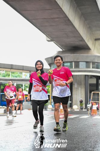 Race photo from Smartfren Run 2024