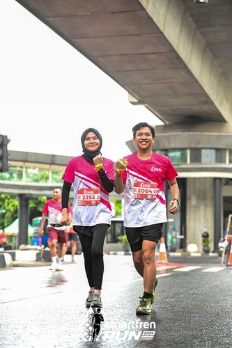 Race photo from Smartfren Run 2024