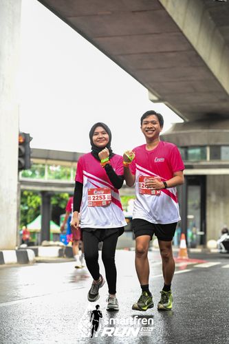 Race photo from Smartfren Run 2024