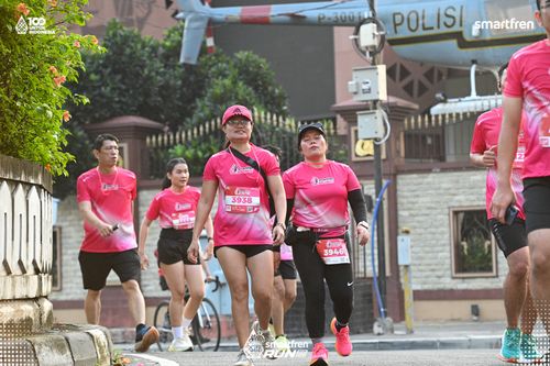 Race photo from Smartfren Run 2025 