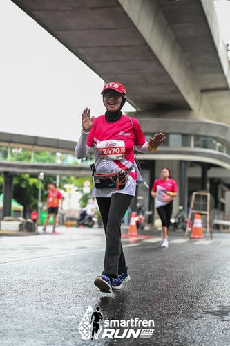 Race photo from Smartfren Run 2024