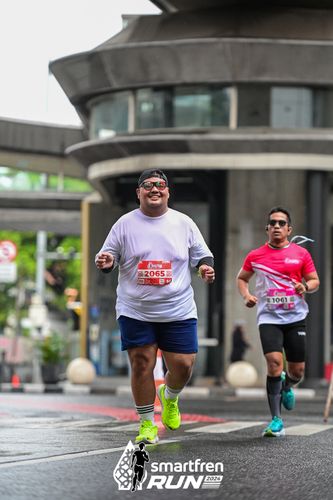 Race photo from Smartfren Run 2024
