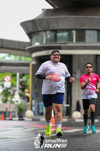 Race photo from Smartfren Run 2024
