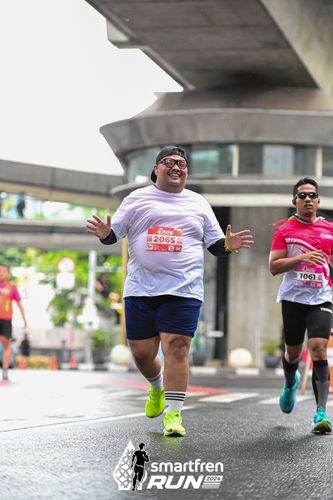 Race photo from Smartfren Run 2024