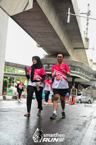 Race photo from Smartfren Run 2024