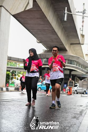 Race photo from Smartfren Run 2024