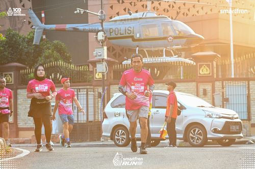 Race photo from Smartfren Run 2025 