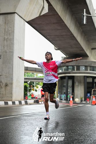 Race photo from Smartfren Run 2024