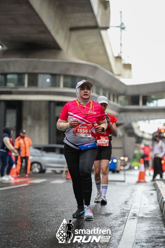 Race photo from Smartfren Run 2024