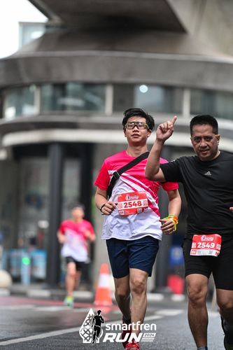 Race photo from Smartfren Run 2024