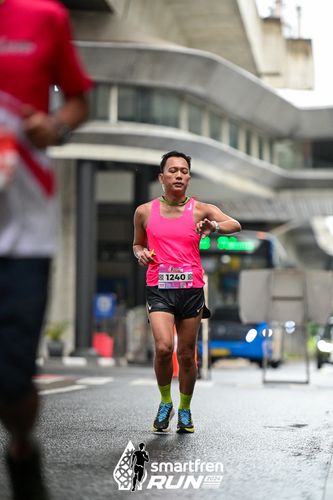 Race photo from Smartfren Run 2024