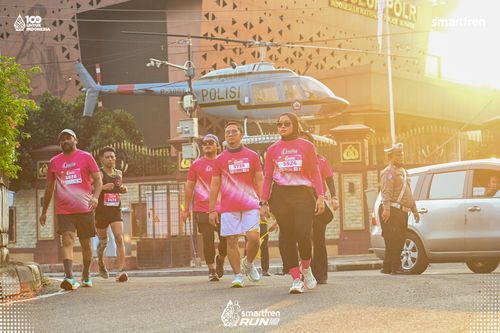 Race photo from Smartfren Run 2025 