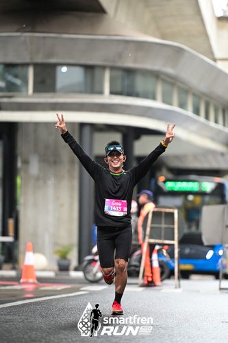 Race photo from Smartfren Run 2024