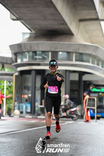 Race photo from Smartfren Run 2024