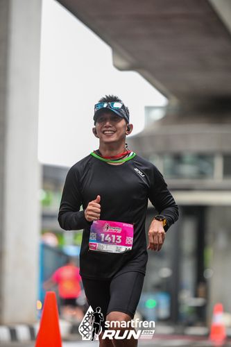 Race photo from Smartfren Run 2024