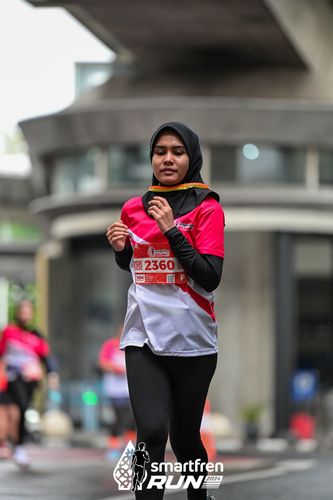 Race photo from Smartfren Run 2024