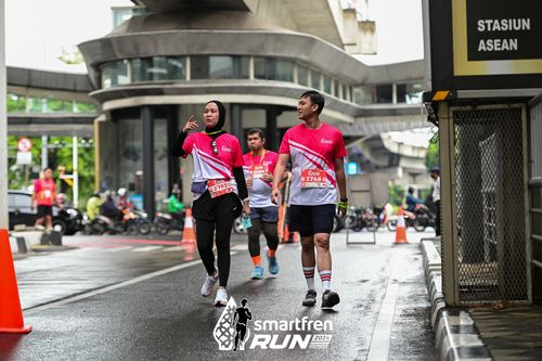 Race photo from Smartfren Run 2024