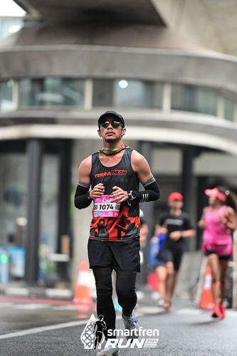 Race photo from Smartfren Run 2024
