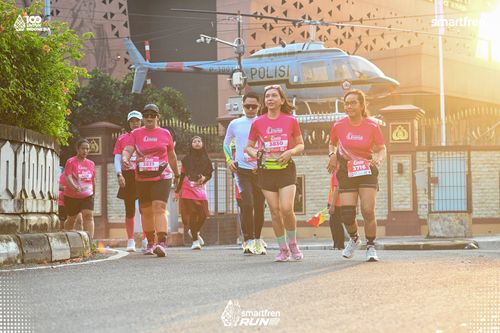 Race photo from Smartfren Run 2025 