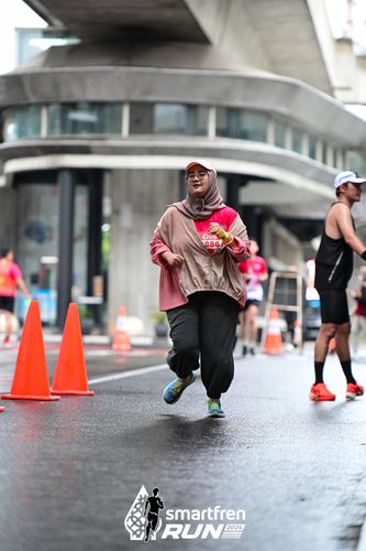 Race photo from Smartfren Run 2024