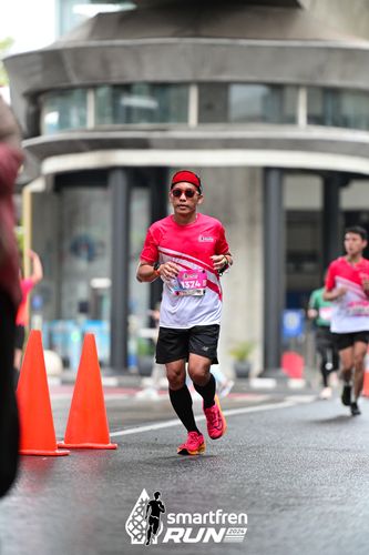 Race photo from Smartfren Run 2024