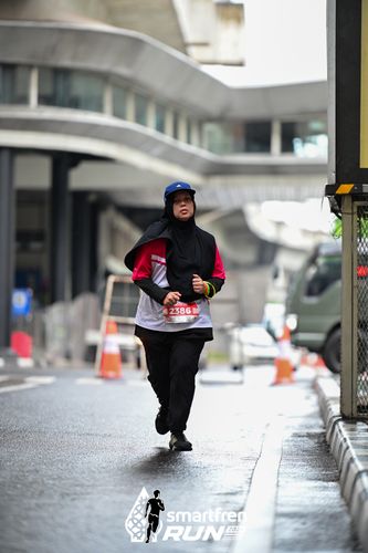 Race photo from Smartfren Run 2024