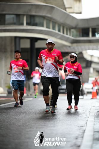 Race photo from Smartfren Run 2024