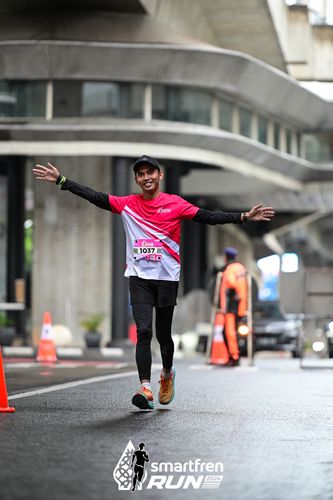 Race photo from Smartfren Run 2024