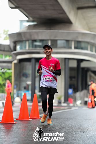 Race photo from Smartfren Run 2024
