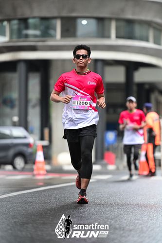 Race photo from Smartfren Run 2024