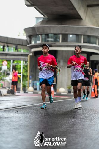 Race photo from Smartfren Run 2024