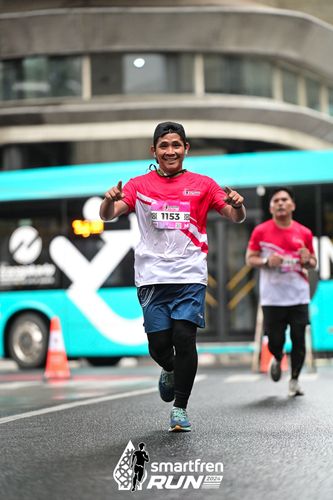 Race photo from Smartfren Run 2024