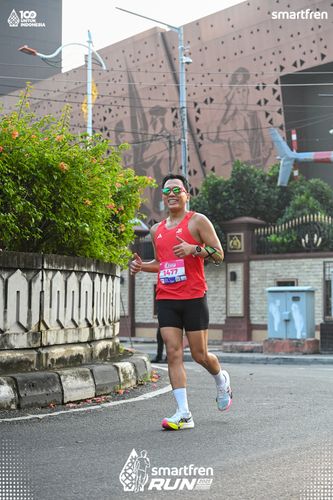 Race photo from Smartfren Run 2025 