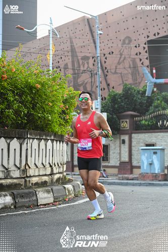 Race photo from Smartfren Run 2025 
